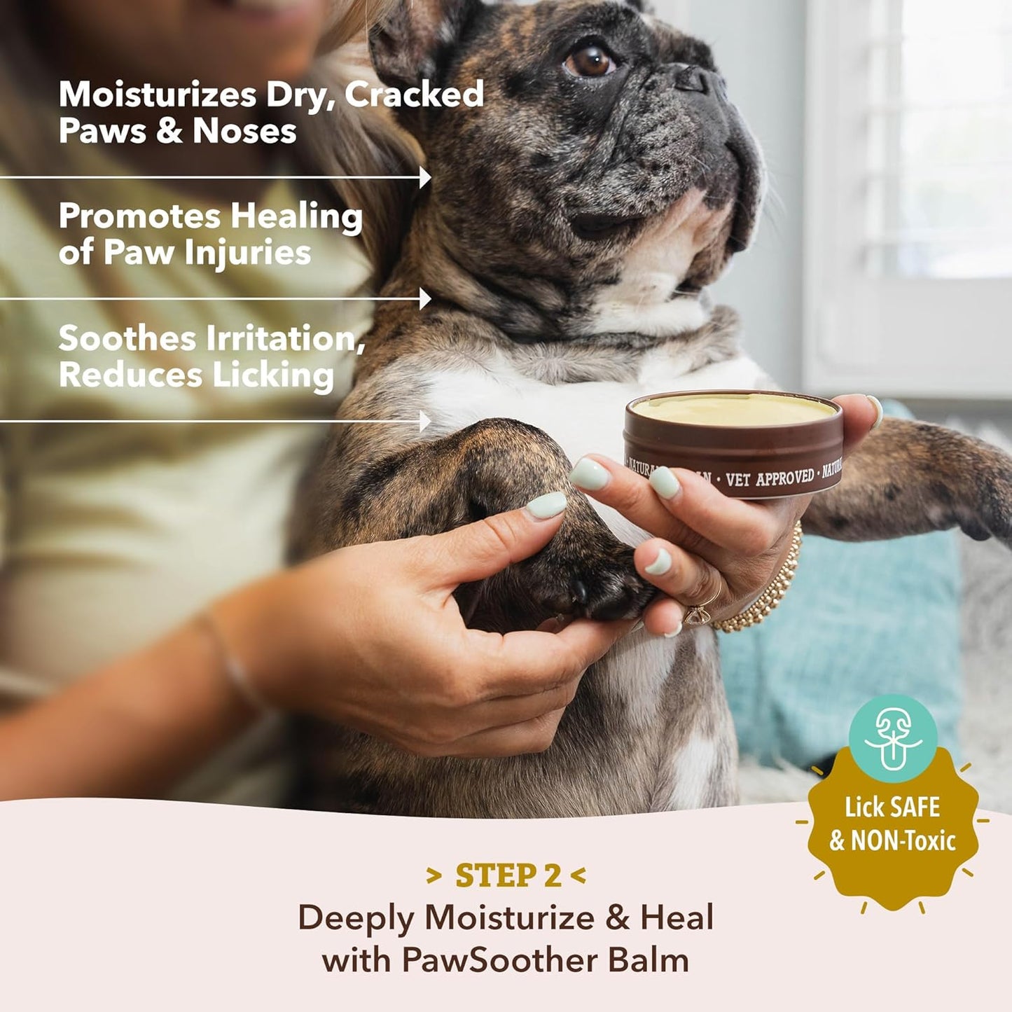 Pawtection Balm for Dogs, Dog Paw Protector, Moisturizing Dog Paw Balm for Dry, Cracked Pad, Protects Paw from Extreme Weather, Paw Lotion for Allergies & Itching (0.15 Oz Stick)