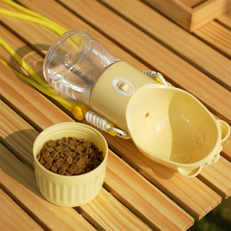 2 in 1 Portable Dog Water Bottle
