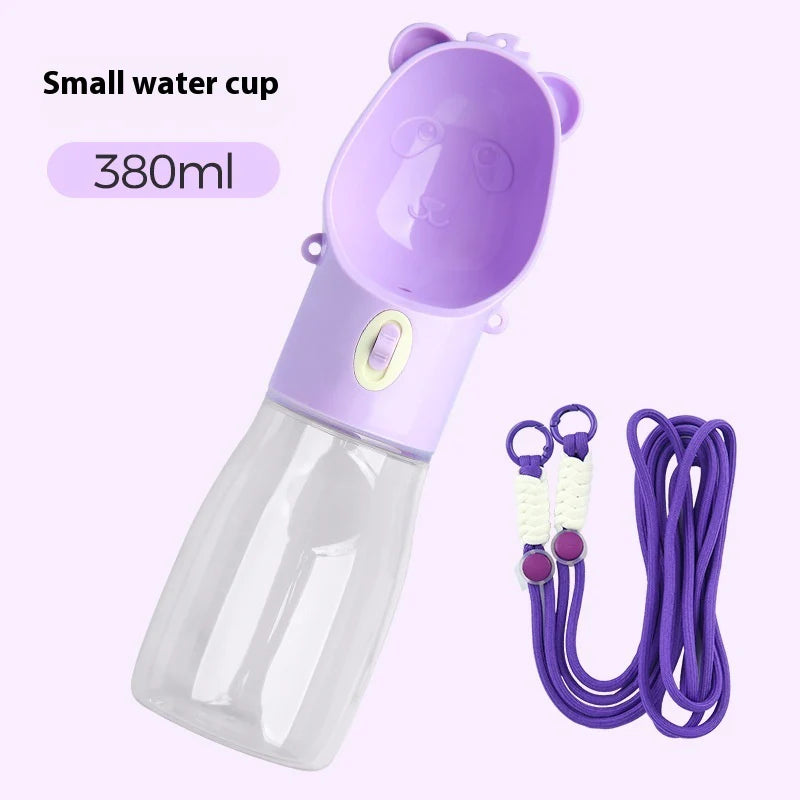 2 in 1 Portable Dog Water Bottle
