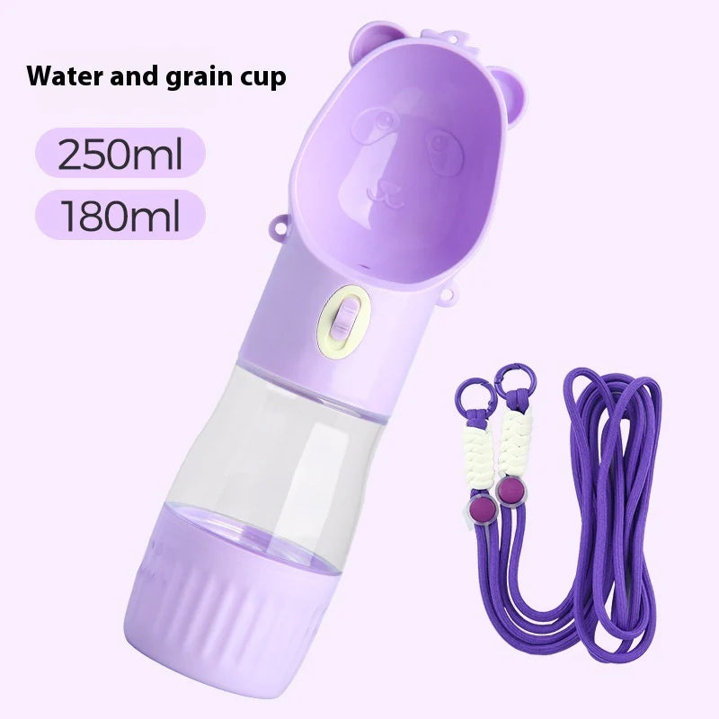 2 in 1 Portable Dog Water Bottle