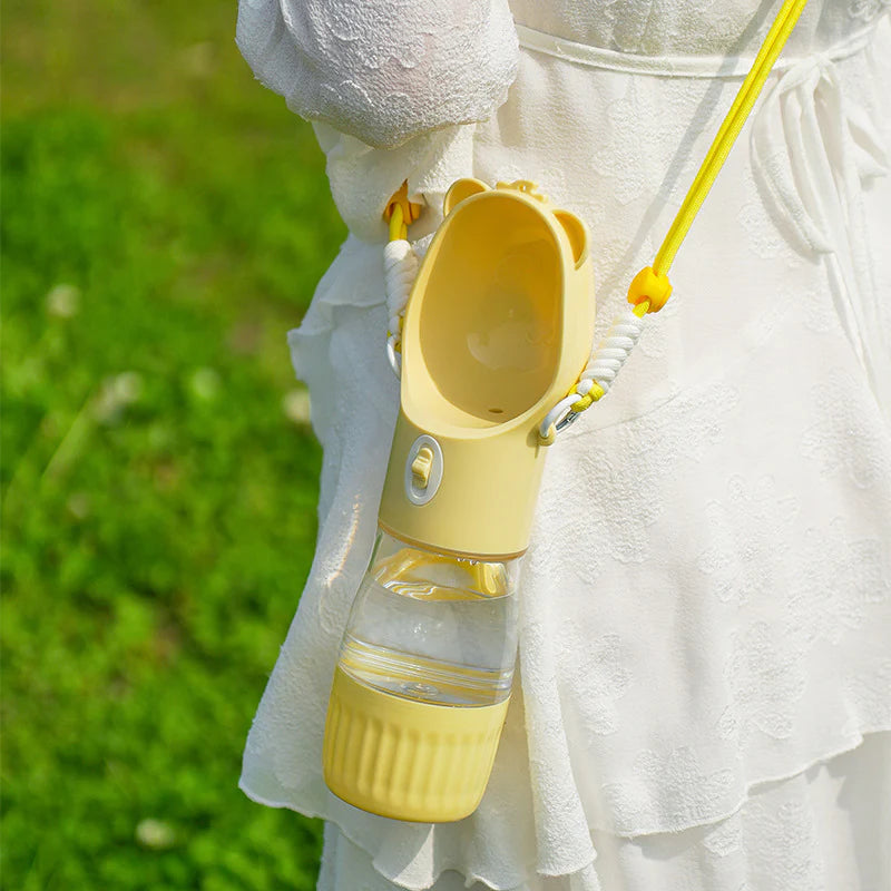 2 in 1 Portable Dog Water Bottle