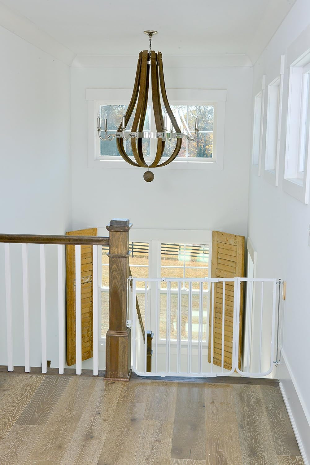 BX1 Baby Gate Extension - Fits  Safety Gates - 10.5 Inch Wide Dog Gate Extension - White