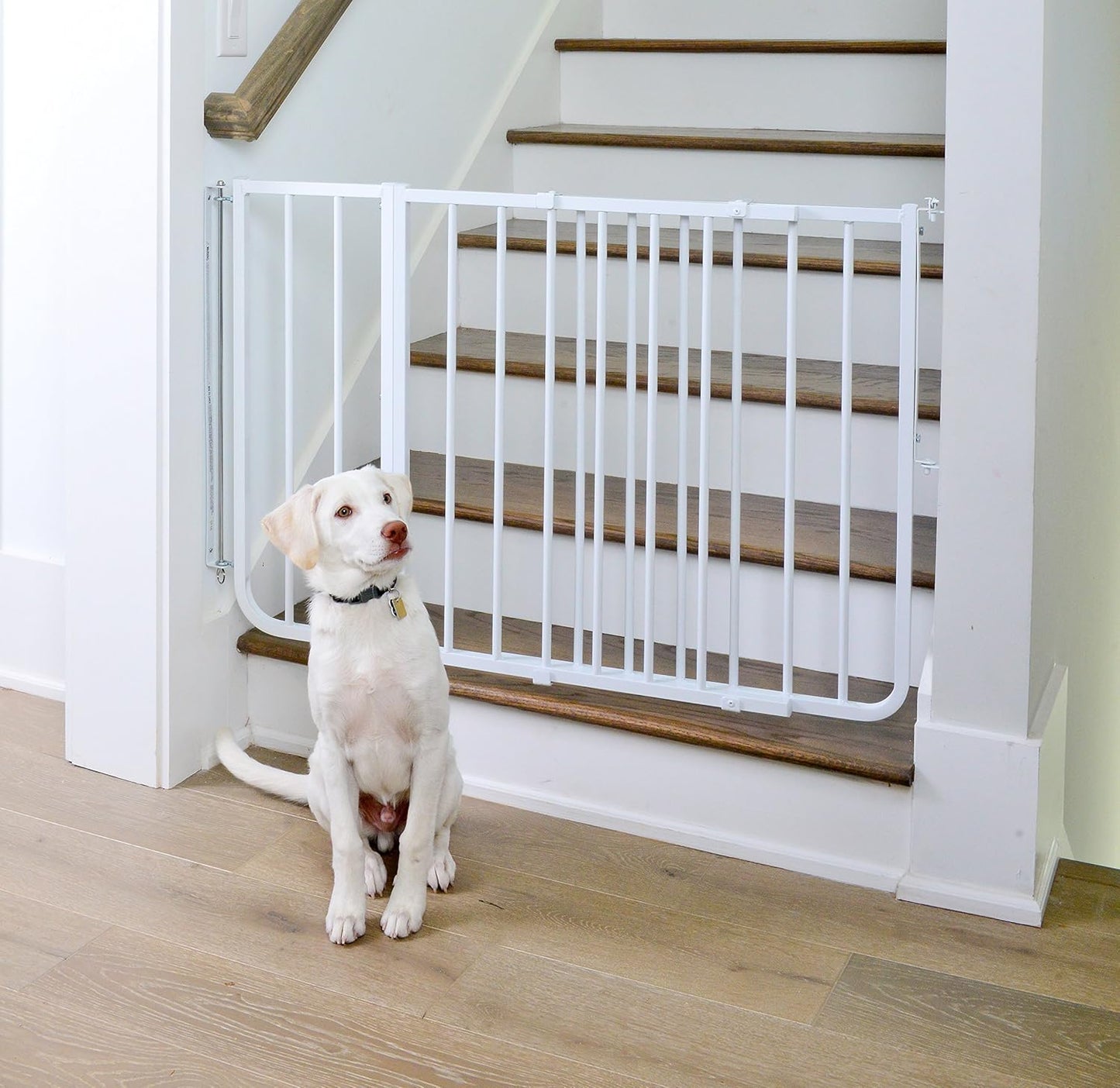 BX1 Baby Gate Extension - Fits  Safety Gates - 10.5 Inch Wide Dog Gate Extension - White
