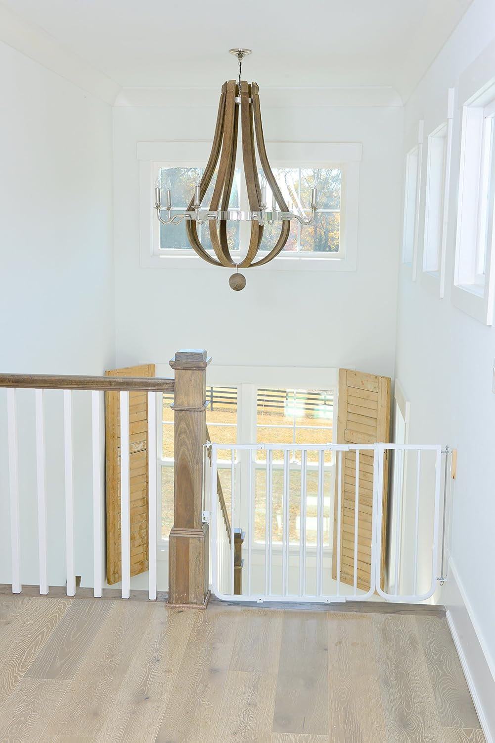 BX1 Baby Gate Extension - Fits  Safety Gates - 10.5 Inch Wide Dog Gate Extension - White