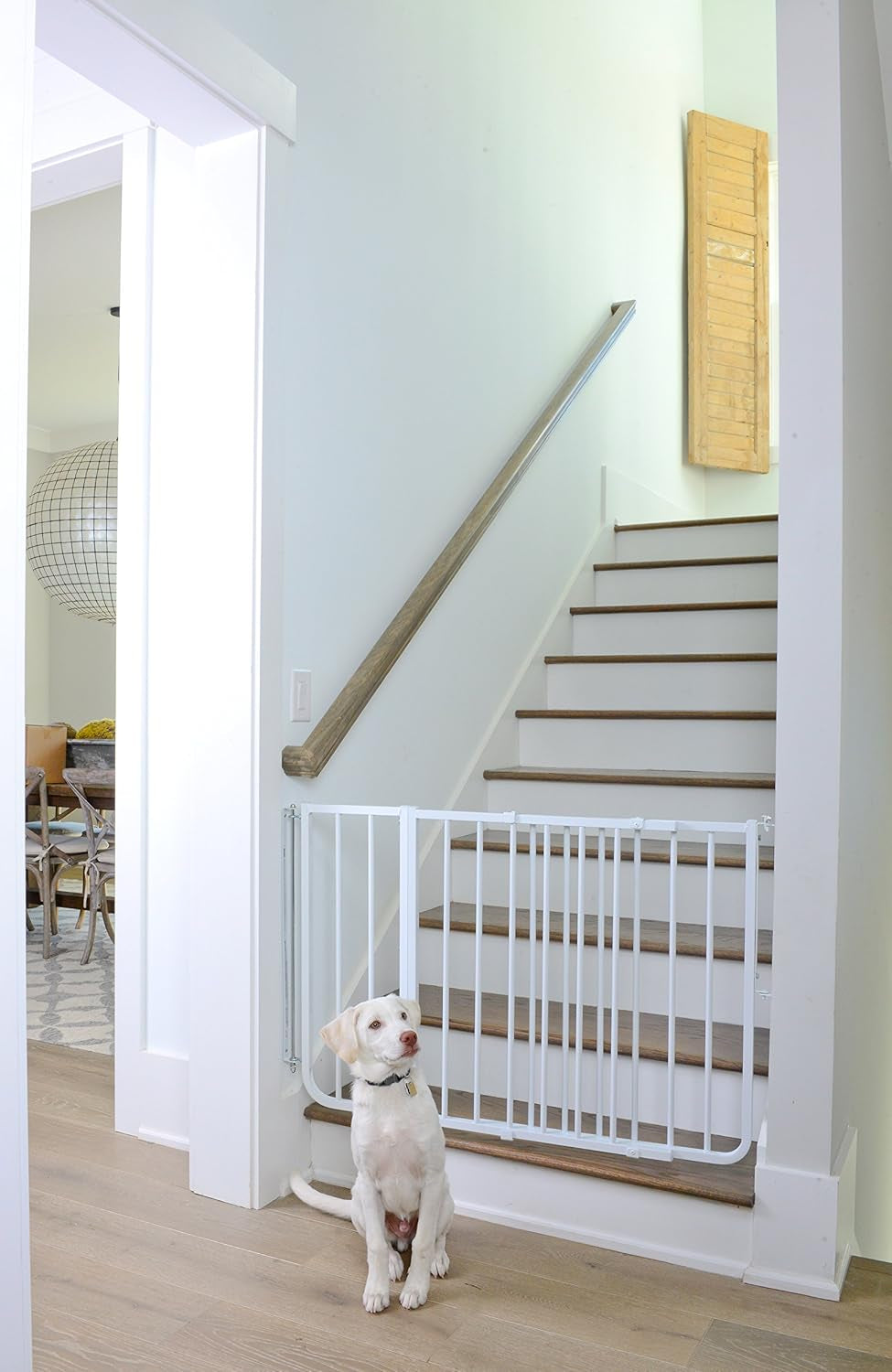 BX1 Baby Gate Extension - Fits  Safety Gates - 10.5 Inch Wide Dog Gate Extension - White
