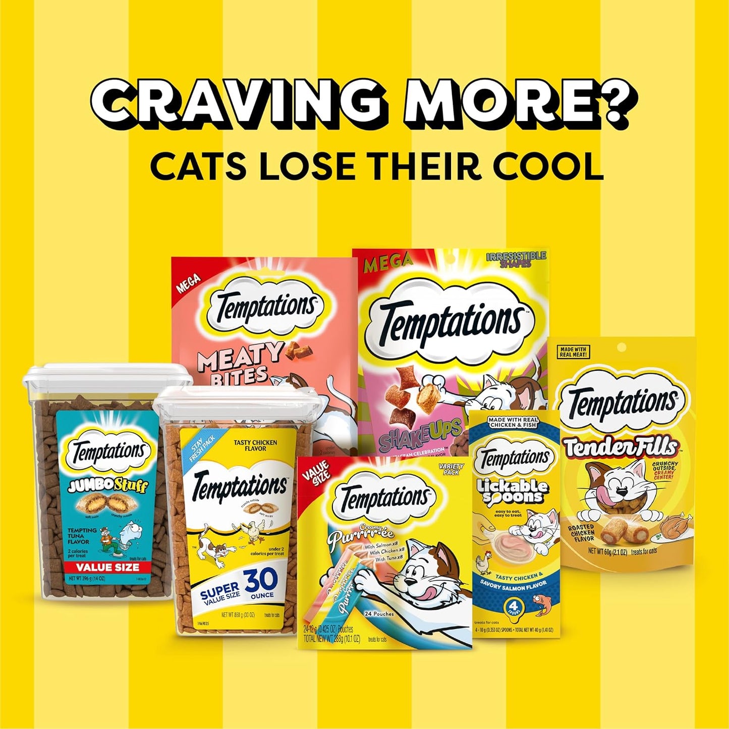 Creamy Puree Squeezable Lickable Wet Cat Treat Variety Pack, 0.42 Oz. Tubes, 24 Count