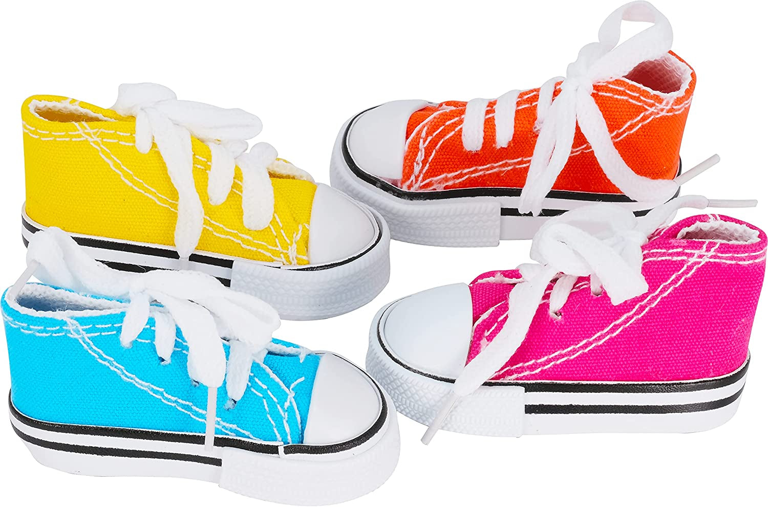 6 Mini Sneakers Colorful Cotton Shredding Parrot Parrotlet Budgie Finch Cockatoo