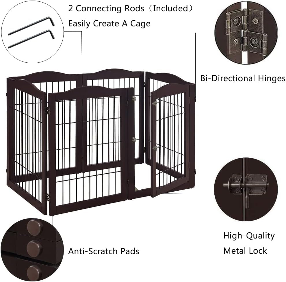 Extra Wide Walk through Door Pet Gate